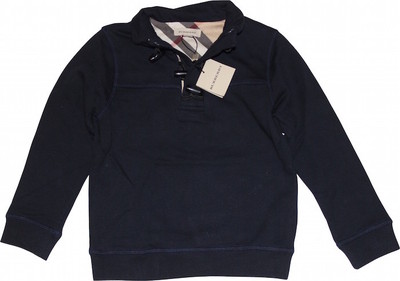 Burberry Sweatshirt Troyer NEU 5 Jahre/110 schwarz Knebelknöpfe
