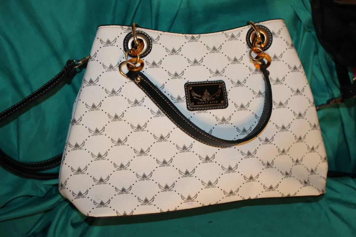 Wendy Keen Logo Medium Purse With Outer Inner Pockets Shoulder Crossbody Straps