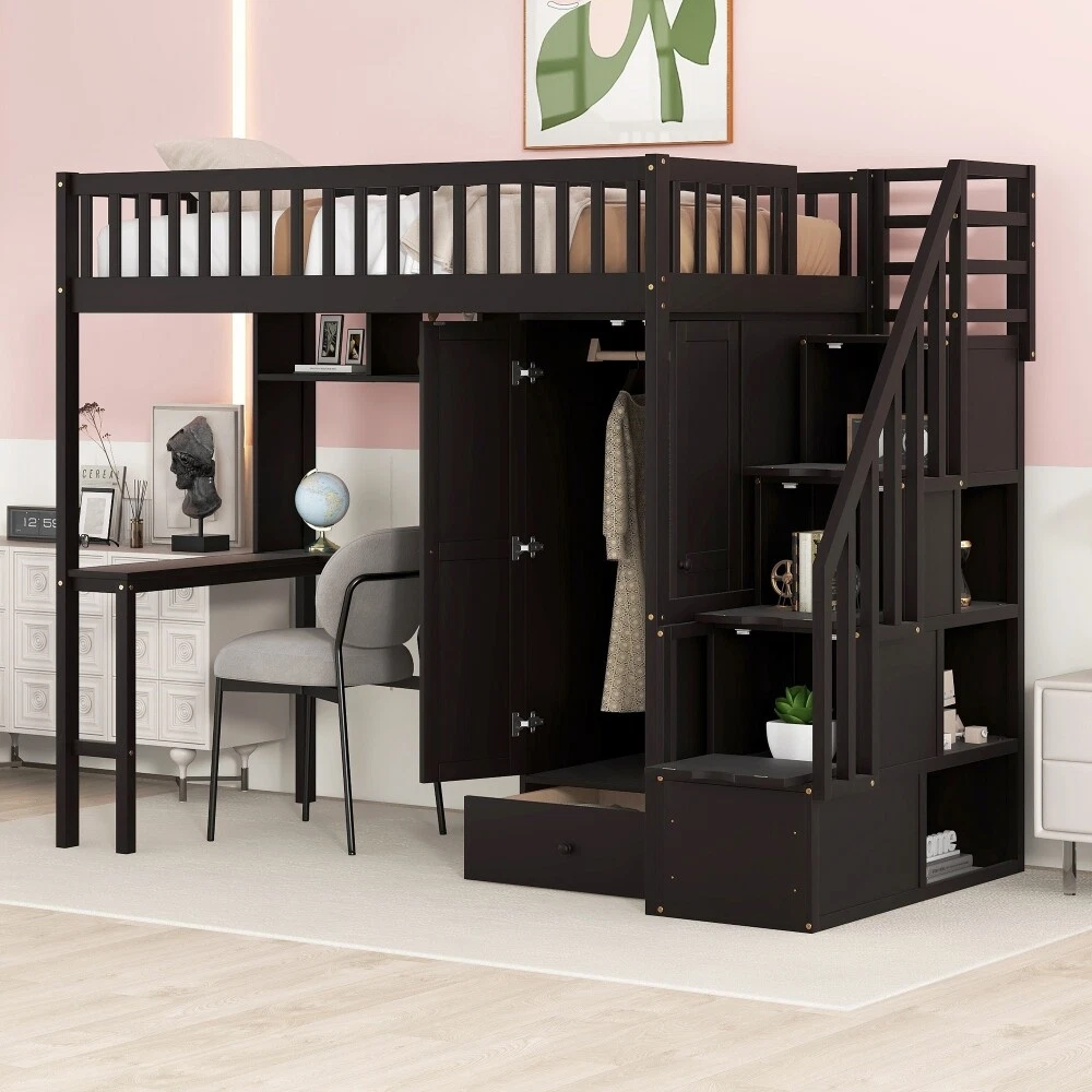 Twin size 2024 loft bed frame
