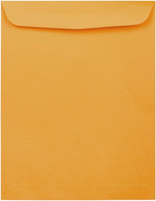 12 x 15 1/2 Open End Catalog Commercial Envelopes - Brown Kraft Manila - 25/Pack