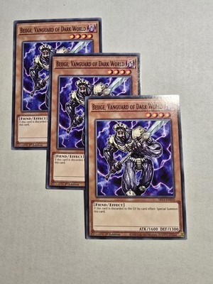 x3 Beiige, Vanguard Of Dark World Common 3x SR13-EN010 (Near Mint 1st Edition)