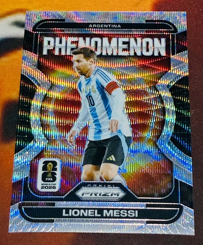 2026 Panini Prizm FIFA World Cup Lionel Messi PHENOMENON WAVE PRIZM