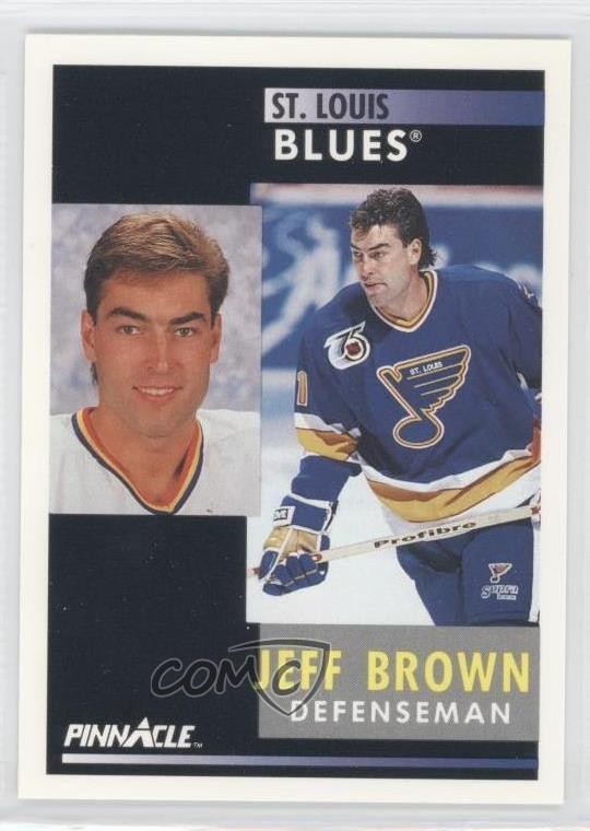 1991-92 Pinnacle Jeff Brown #72 0b4