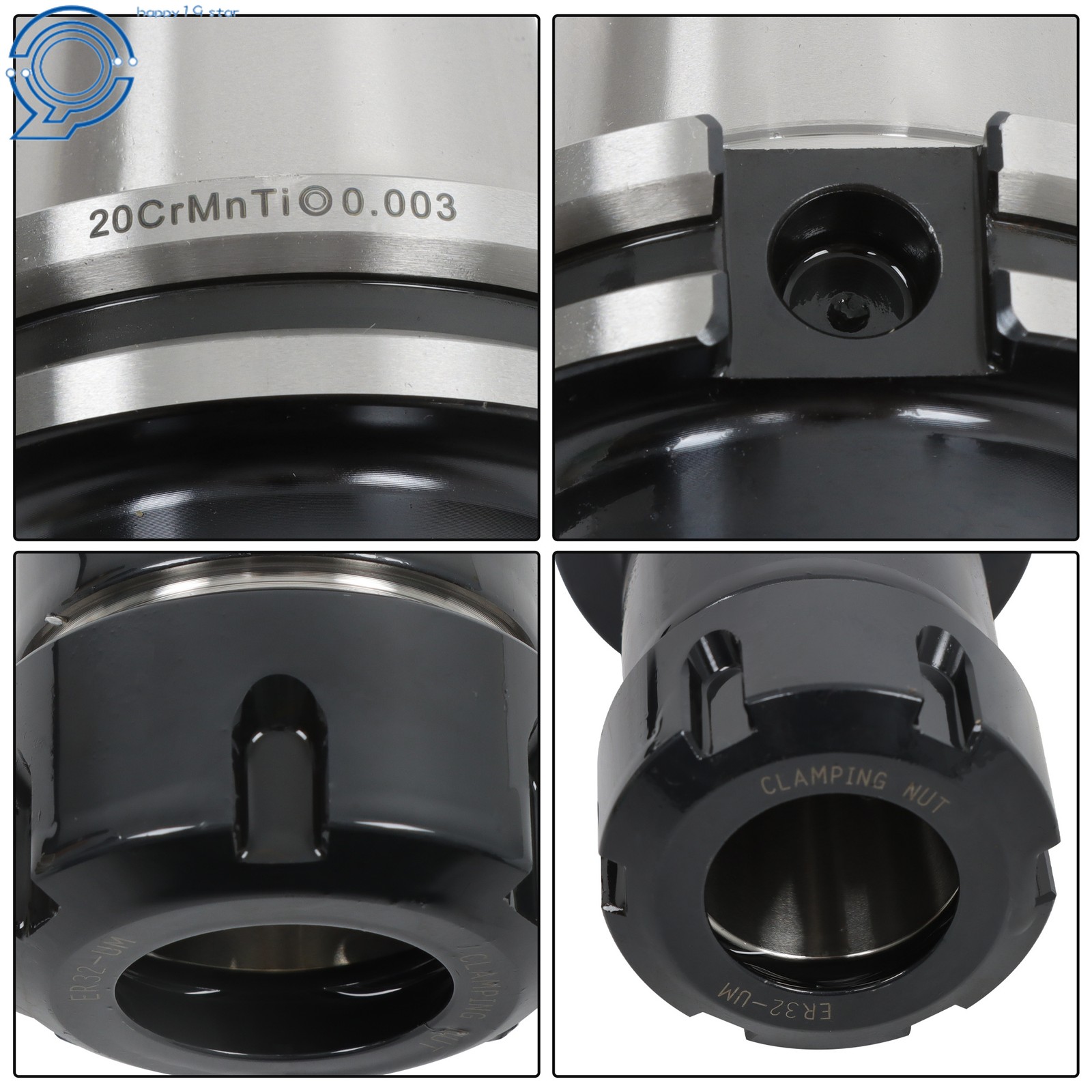 Precision High Speed CAT40-ER32-4 Collet Chuck Tool Holder 3pc G25 Balanced thumbnail 22