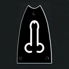 GUITAR TRUSS ROD COVER - Engraved Etched - Fit EPIPHONE Scoop - DONG Black