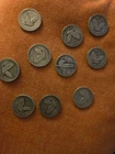 10 Liberty Silver quarters