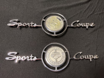 #ad #ad Vintage SET FORD FUTURA SPORTS COUPE RH amp; LH EMBLEMS C8DB 6250398 A 6250399 A $495.00