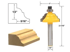5/16" Classical Roman Ogee Edge Forming Router Bit - 1/4" Shank - Yonico 13122q
