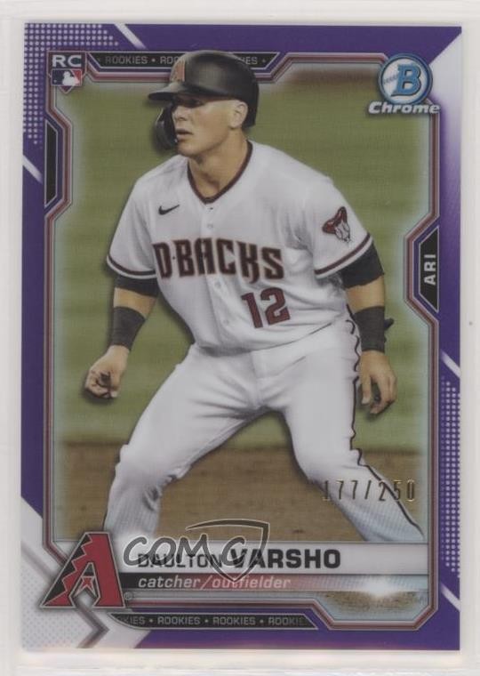 2021 Bowman Chrome Purple Refractor 177/250 Daulton Varsho #95 m5w