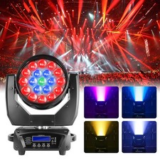 19x20W LED RGBW Beam Wash Zoom Moving Head Lighting DMX DJ Disco Bar Stage Light