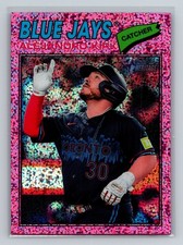 2026 Topps Heritage #341 Alejandro Kirk Chrome Pink Sparkle Refractors