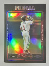 Rafael Furcal 2005 Topps Chrome Black Refractor /225 SP Rare Atlanta Braves #134