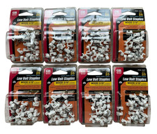 Lot of 8 Gardner Bender PSW-1600T Low Volt Wood 3/16" Staples - 8 x 25 Count