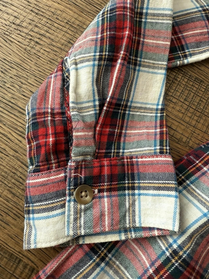 Gap Kids Girls Size 6/6X Red White Plaid Dress Soft Long Sleeve NWOT - Image 4 of 4