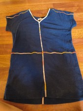 Madewell Blue Embroidered Tunic/dress Size XS