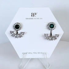 Bomb Party May Earrings Jackets "Magical Moments" LC Emerald + Quartz on Hema