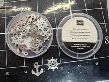 Stampin' UP SAIL AWAY TRINKETS EMBELLISHMENTS ANCHOR WHEEL PKG OF 20