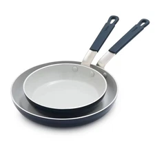 Bobby Flay 2pk (8" and 10") Ceramic Nonstick Aluminum Fry Pan Set