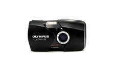 Olympus Mju II 35mm Film Camera Black, tested, film camera, Mint