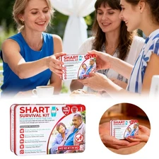 Funny Shart Survival Kit Poop Prank Gift Set w/ Wipes & Underwear Christmas Gift