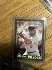 Topps 2001 Topps Chrome Albert Pujols #596 St. Louis Cardinals Rookie Card