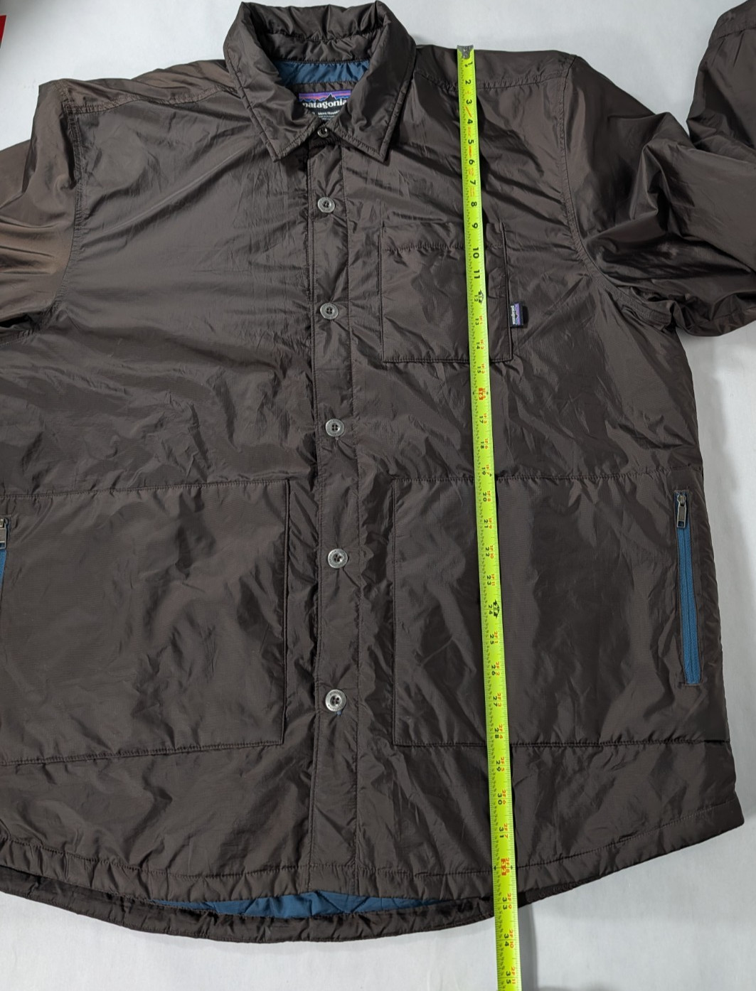 Patagonia Shirt Jacket Men XXL Brown PrimaLoft Insulated Lightweight Quilt Lined thumbnail 10