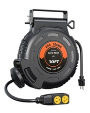 DEWENWILS 30FT Retractable Extension Cord Reel, Heavy Duty, Wall/Ceiling Mount