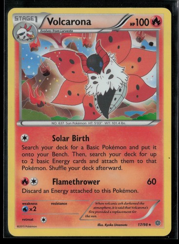 Volcarona #17/98 Xy - Ancient Origins Holo Rare Pokemon TCG LP