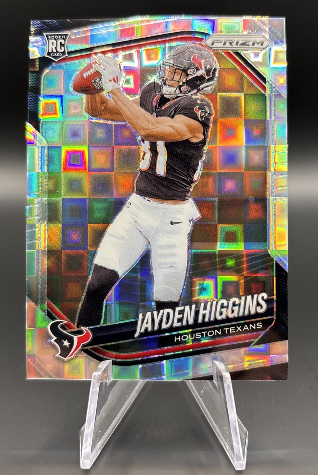 Jayden Higgins 2025 Panini Prizm Pandora /400 Card #376 Houston Texans RC