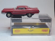 CADILLAC RED MEV JET HO Slot Car, NOS AURORA CHASSIS (NEW IN BOX)