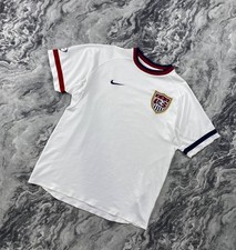 Vintage Nike USAl 00s Training Football Shirt Soccer Jersey Men Size L  White