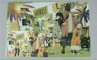 Lycoris Recoil Finale Visual Clear Datei mit Postkarte