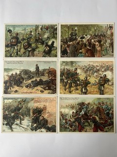 alte Sammelbilder Dr. Thompson Seifenpulver Deutsch Französischer Krieg 1870/71