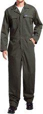 HISEA Men's Long Sleeve Coverall Workwear Jumpsuit Anti Stain  Wrinkle XL Green
