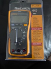 Genuine Fluke 117 True RMS Digital Multimeter Electrical Tester Brand with leads