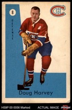 1959 Parkhurst #8 Doug Harvey Canadiens HOF 1.5 - FAIR