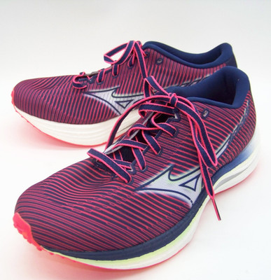 Mizuno Women's Wave Rebellion Running Shoe, Diva Pink/Indigo/White, 9.5 US