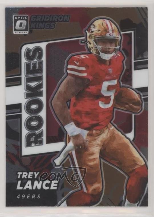 2021 Panini Donruss Optic Rookie Gridiron Kings Trey Lance #RGK-3 RC uk2