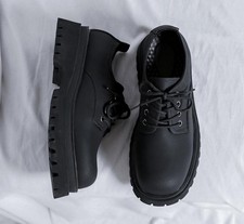 Men's Lace Up Faux Leather Round Toe Oxfords Casual Formal Party Non-slip Shoes