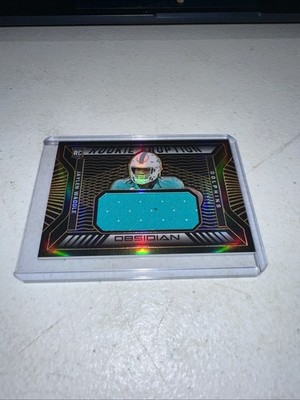 2021 Obsidian Rookie Eruption Patch Jaylen Waddle /75 Miami Dolphins Football