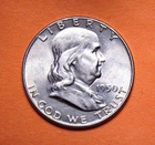 1950 P Franklin Half Dollar - BU Condition - 90% Silver - Free Shipping!