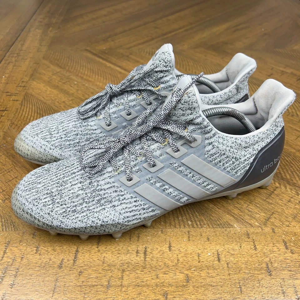 Botines de fútbol Adidas Ultraboost para hombre 12 grises plateados Boost bajos PE RAROS CG4815 Foto 2 de 4
