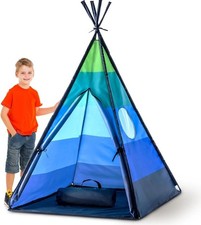 Happy Hut Teepee Tent for Kids - Indoor Pop up Teepee Kids Playhouse Tents