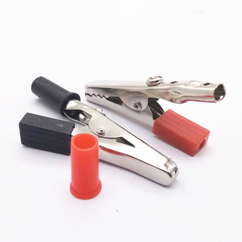 Pinces Crocodiles Pour Batterie 12V - Longueur Fil 30 Cm - Pour Voiture, Camping-car, Bateau - Démarrage, Charge