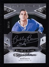 2018-19 Upper Deck Black Diamond Silver on Signatures 38/50 Bob Baun Auto 04y9