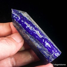 56g 69mm Lapis Lazuli Point Healing Crystal Obelisk Natural Wand Tower Reiki