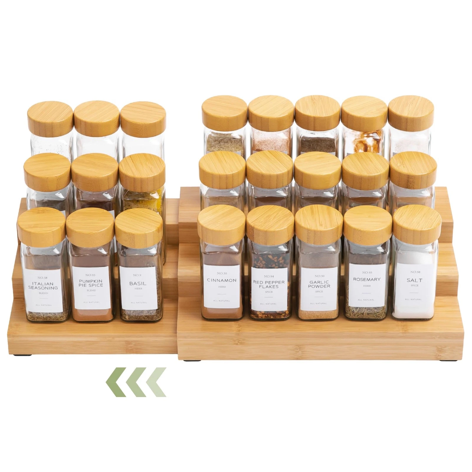 Expandable Spice Rack Organizer for Cabinet, 3-Tier Shelf for Spice Organizat...