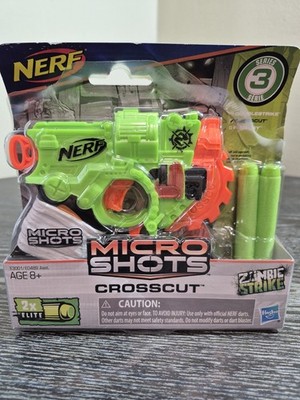 NERF Micro Shots Crosscut Zombie Strike Series 3 New Sealed Mini Blaster