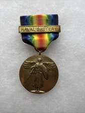 WW1 US Victory Medal With Naval Battery Bar Copy (CC733