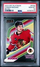 2023-24 O-Pee-Chee Platinum Connor Bedard Retro Rookie #R-100 PSA 10 GEM MT RC